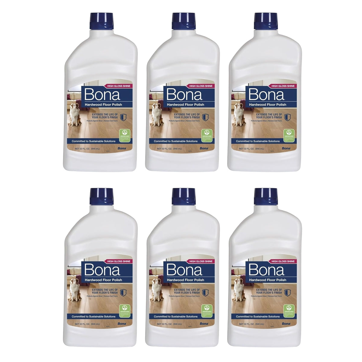 Hi-gloss Hardwood Floor Polish 32 Oz. Pack of 6 O5428