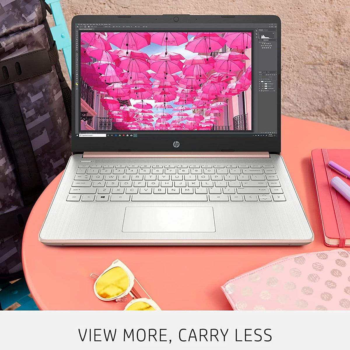 14'' HD Laptop Intel Celeron 4GB 64GB eMMC Pink Gold S60630