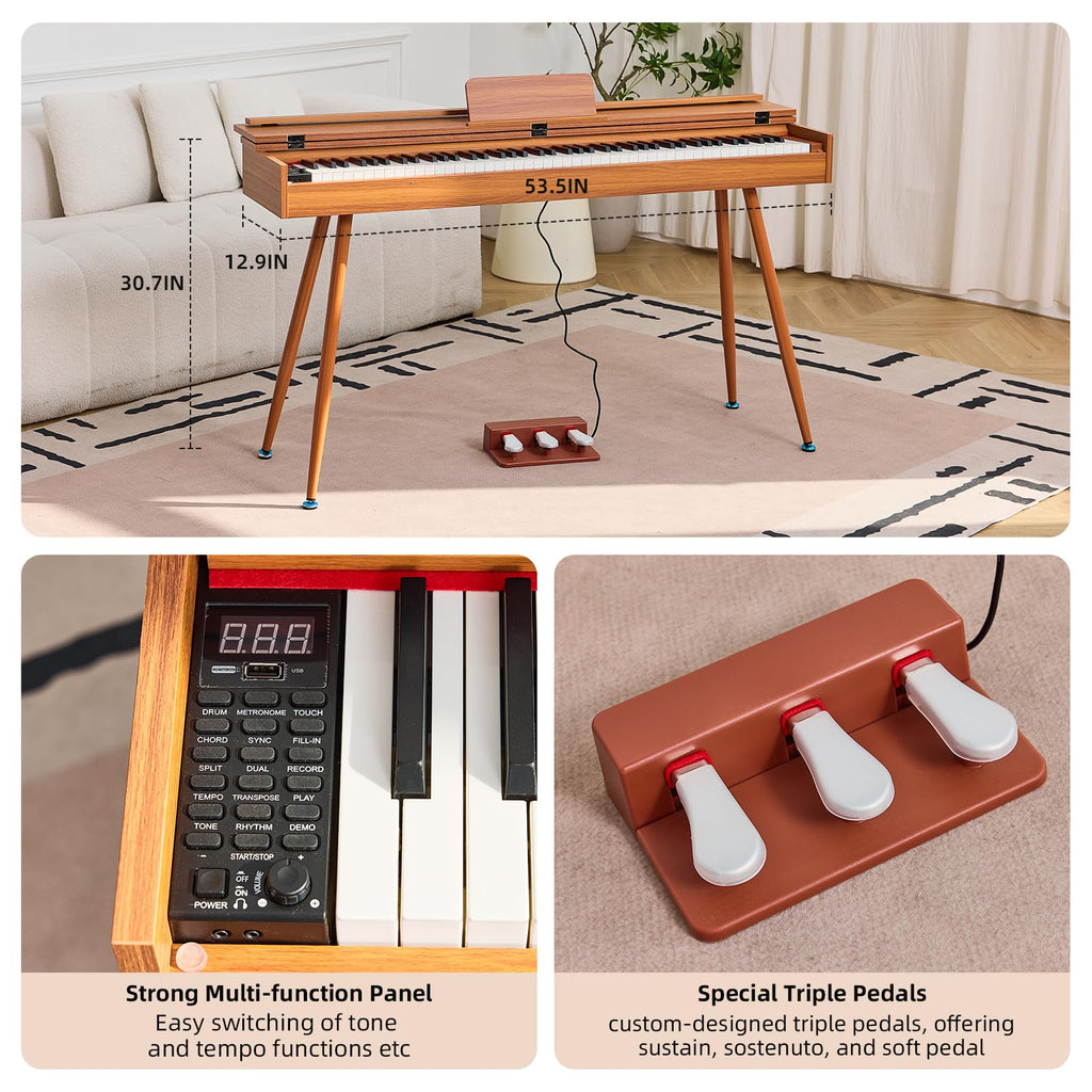 88 Key Hammer-Action Weighted Digital Piano L1111
