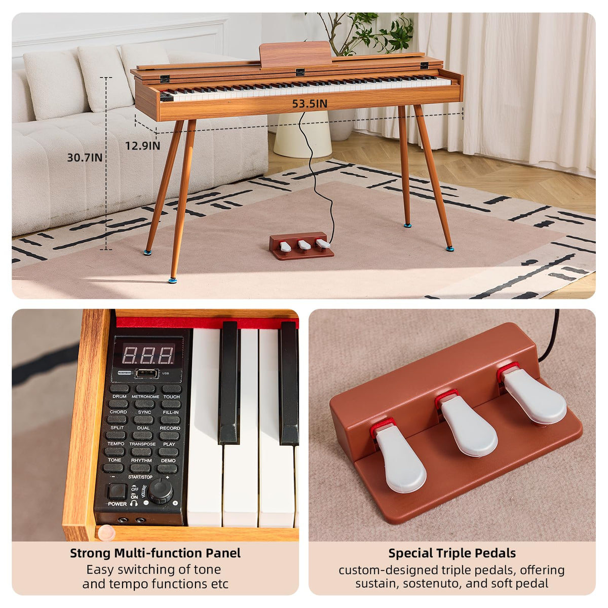 88 Key Hammer-Action Weighted Digital Piano L1111
