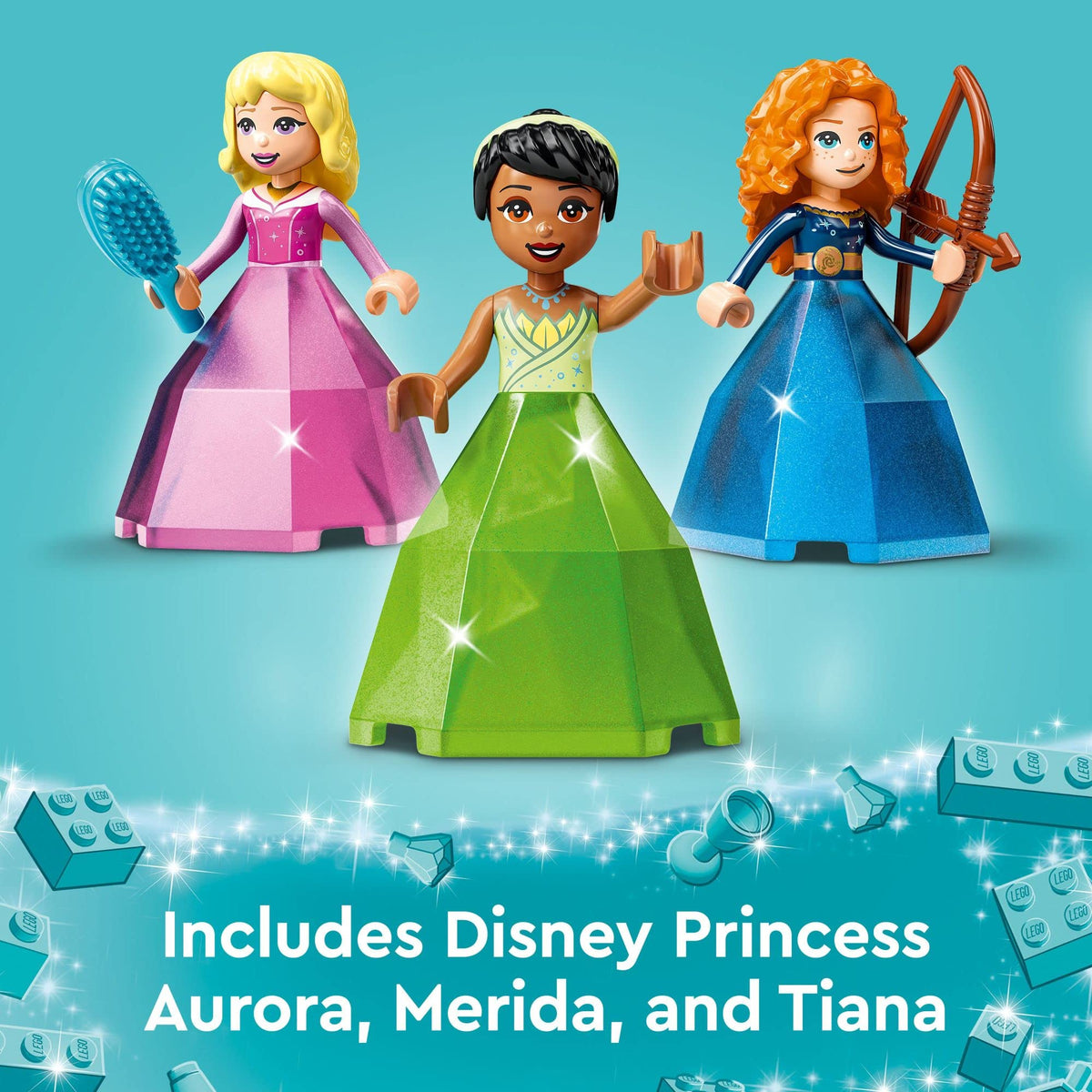 Disney Princess Diamond Dress Set with 2 Buildable Jewelry Boxes F75171