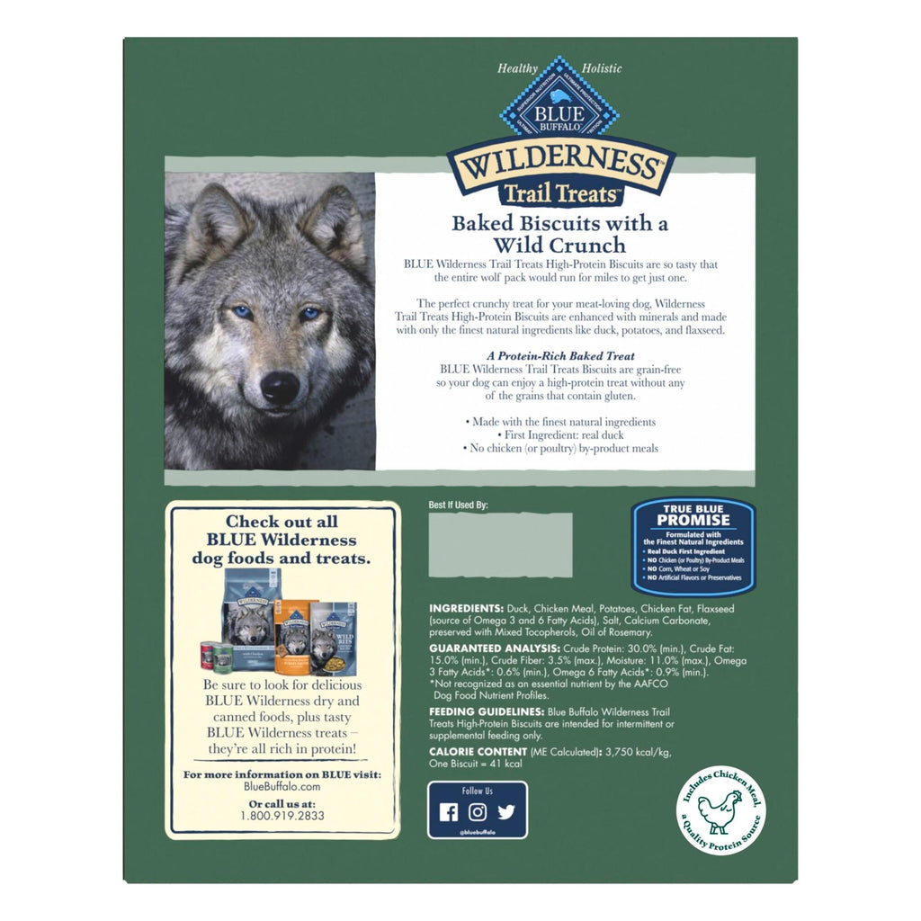 High Protein Grain Free Duck Recipe Dog Biscuits 36-oz L885