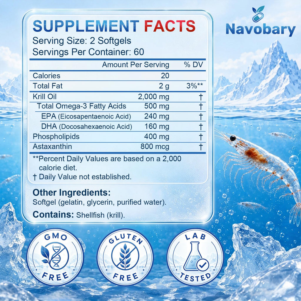 Krill Oil 2000mg Softgels, 120 ct F139598