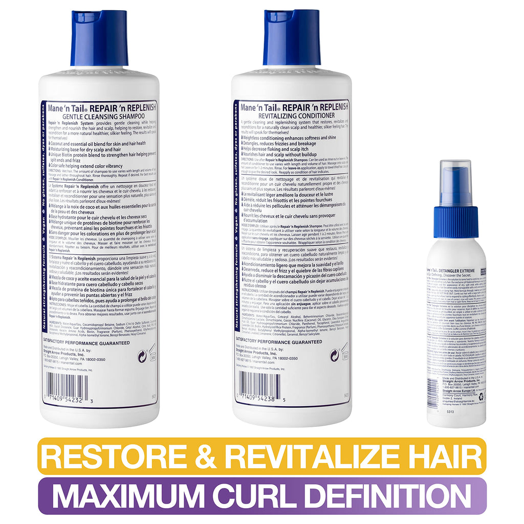 Sulfate-Free Shampoo & Conditioner with Detangler M191