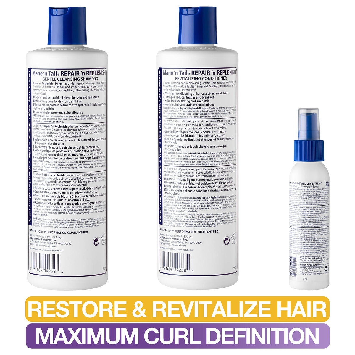 Sulfate-Free Shampoo & Conditioner with Detangler M191