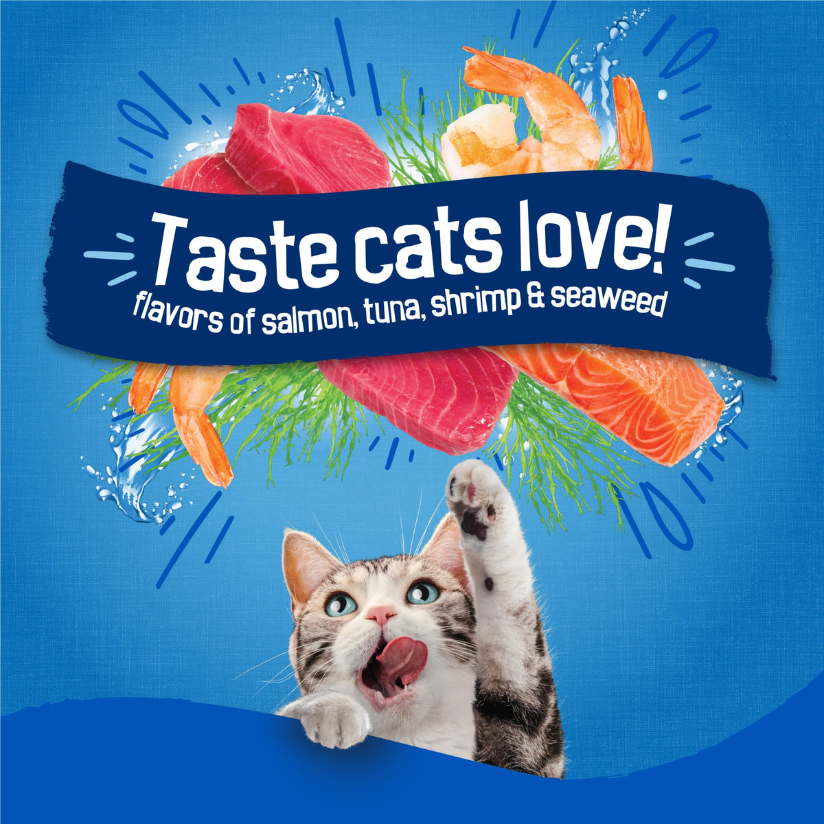 Dry Cat Food Seafood 4 3.15 lb Bags M152
