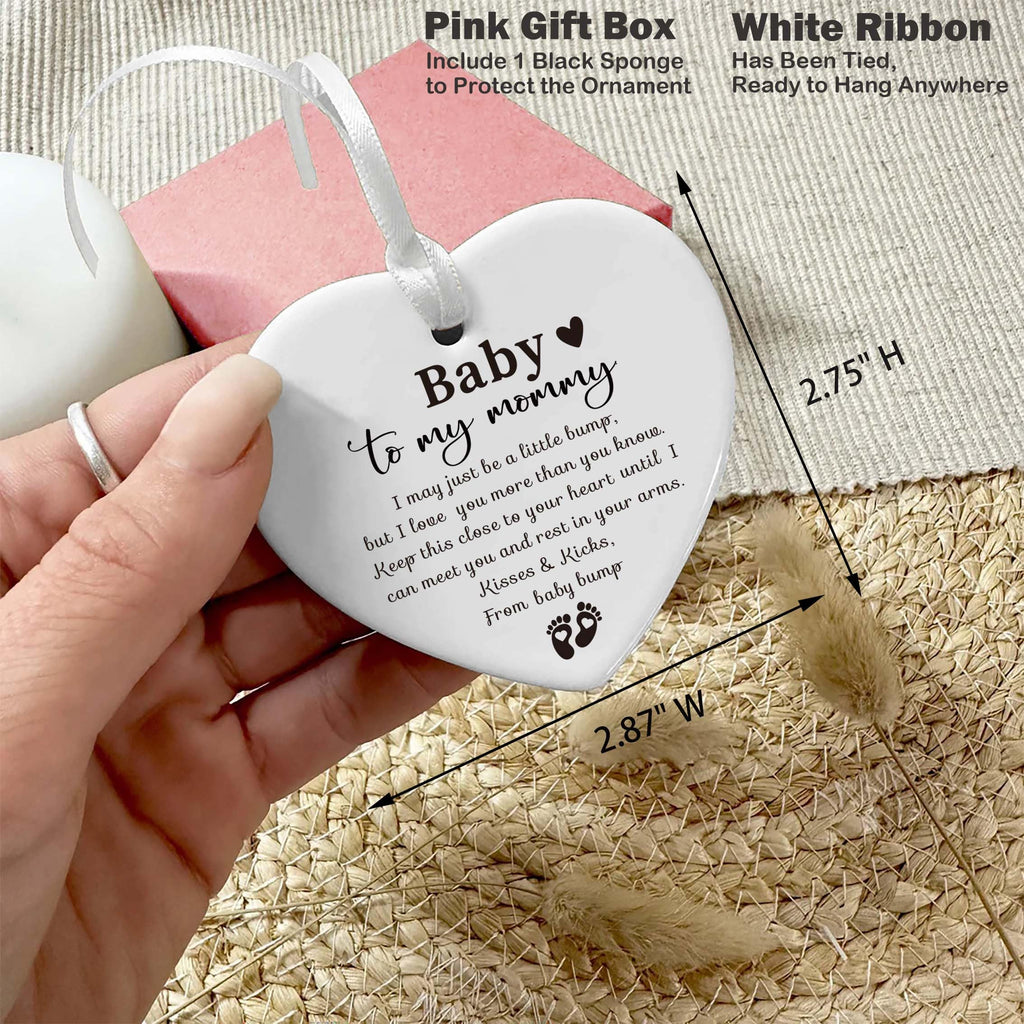 White Ceramic Heart Shaped Ornament L2752